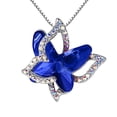 thumbnail image 1 of Jusqu'à 65 % de Rabais sur les Colliers SMihono pour Femmes Collier Papillon en Cristal Multicolore Pendentif de Mode, 1 of 2