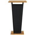 thumbnail image 2 of vidaXL Bar Table Black 60x60x110 cm Poly Rattan and Solid Acacia Wood, 2 of 4