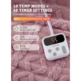 thumbnail image 2 of QinaQin 84-Inch*90-Inch Machine-Washable Dual-Control Electric Blanket Premium and Stylish Thick Tufted Sherpa with Enhanced Heating System California Queen Size Pink, 2 of 8