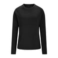 thumbnail image 4 of BLVB Chandails Thermiques pour Femmes Hauts à Manches Longues sous-Vêtement Doublé en Molleton pour Dames Col Ras du Cou Doux Couche de Base Hauts pour l'Hiver Temps Froid, 4 of 7