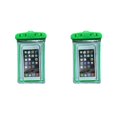 thumbnail image 3 of Transemion Waterproof Underwater Case Cover Bag Dry Pouch for Mobile Phone green 2Set, 3 of 6