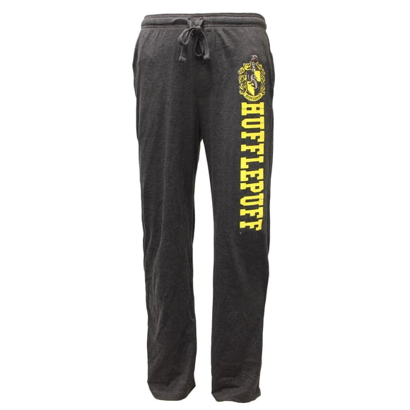 Harry Potter Hufflepuff Men's Pajama Pants (Charcoal, Medium)