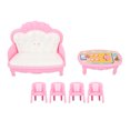 thumbnail image 2 of 1:6 Table Basse Canapé Maison de Poupée,Miniature Meubles de Salon pour Accessoires Maison de Poupée, 2 of 8