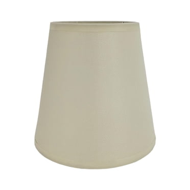 Abat-jour en Tissu Style Rétro de Remplacement pour Lampe de Table, Abat-Jour de Suspension à Pince, Beige