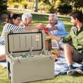 thumbnail image 2 of Costway 50 QT Rotomolded Cooler Portable Ice Chest Ice Retention for 5-7 Days Tan, 2 of 10