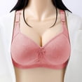 thumbnail image 1 of LOVZFMLL Bras for Women Woman's Lace Thin Style Ventilate Large Size Bra Without Steel Rim Watermelon Red 38/85, 1 of 1