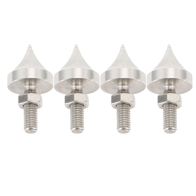 Ensemble de 4 Pointes de Haut-Parleur, Caisson de Basses CD Hi-Fi, Support d'Isolation pour Plateau Tournant, Pointes d'Isolation Réglables pour Haut-Parleur pour Caisson de Basses Lecteur CD DVD Amplificateur Audio