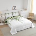 thumbnail image 3 of Erosebridal Cartoon Leaf Comforter Sets Queen Size, Rustic Botanical Comforters & Duvets, Eucalyptus Leaves Decor, Reversible, 3 of 8