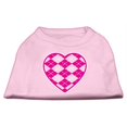 thumbnail image 1 of Argyle Heart Pink Screen Print Shirt Light Pink Xl (16), 1 of 1