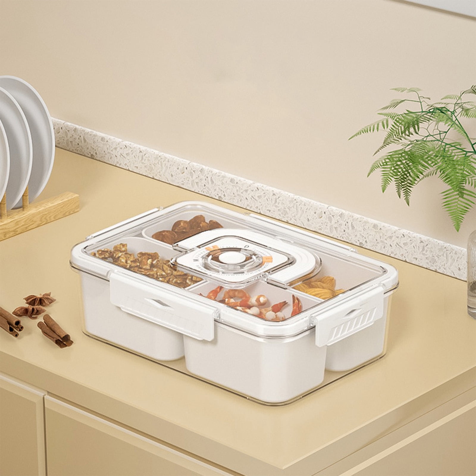 IBaodan Unbeatable prices Kitchen Plastic Food Storage Container With Airtight Lids ReusableLeftover Food Lunch Boxes Leak Proof Gifts