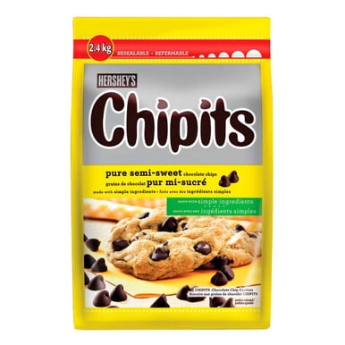Hershey’s Chipits Pure Semi-sweet Chocolate Chips - 2.4 kg | Rich Chocolate Indulgence for Baking