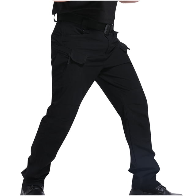 TopLLC Pantalon Cargo pour Homme à Multiples Poches Imperméable Uni Extérieur Tactique Léger Uni Extensible Entraînement Physique Piste Jogging Randonnée Pantalon de Survêtement Pantalon de Travail