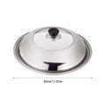 thumbnail image 4 of Maytalsory Easy-to-Clean Stainless Steel Wok Lid With Visualized Sturdy And Durable Frying Pans Lid 30cm, 4 of 6