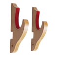 thumbnail image 3 of jifeng Wall Mount Display Stand, Display Hanger, Bamboo, Velvet Padded Hook Wall Display Rack for Flute Tanto 1 Tier, 3 of 9