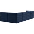 thumbnail image 3 of Meridian Furniture Quincy Sectionnel Modulaire en Velours Bleu Marine, 3 of 13