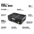 thumbnail image 2 of ToughBuilt StackTech Lockable Tool Box, Durable Plastic Storage Organizer, Black, 2 of 12