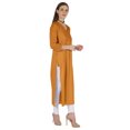 thumbnail image 2 of Phagun Indo WesternSolid Kurti For Women's V-Neck W/ Side Slit Indian Traditional Wear, 2 of 7