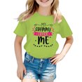 thumbnail image 1 of FhsagQ The 7th Of July Fille Enfant Mignonne Graphique Col Rond Manches Courtes Tee Été Décontracté T-Shirt Fille Printemps The 7th Of July T-Shirts Taille 6 Vert Pâle 8-9 Ans, 1 of 5