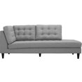 thumbnail image 4 of Modway Empress Upholstered Polyester Fabric Right Facing Chaise in Light Gray, 4 of 5
