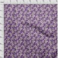 thumbnail image 4 of oneOone Polyester Spandex Purple Fabric Floral Retro Sewing Craft Projects Fabric Prints By Yard 56 Inch Wide, 4 of 5