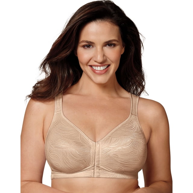 Playtex Womens 18 Hour Front Close Posture Bra, 36D, Nude
