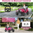 thumbnail image 3 of OLAKIDS Ride on Truck, 12V Battery Powered Electric Vehicle for Kids with Remote Control, Bluetooth, Power Display, LED Lights, Music Player, Ride on Toy for 3+ Boys Girls, 3 of 9