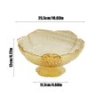 thumbnail image 3 of Dvruxg Multipurpose Kitchen Fruit Bowl with Drainage, Stylish PVC Vegetable Strainer Bowl for Buffets, Round Centerpiece Serving Tray for Parties and Gatherings, 3 of 5