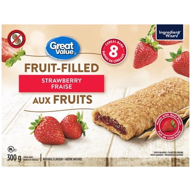 Great Value Barres de Céréales Fourrées aux Fruits à la Fraise