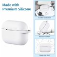 thumbnail image 2 of Protective Cover for AirPods Pro Case, Bounce Carrying Case with Keychain for 2019 AirPods Pro Charging Case, 2 of 6