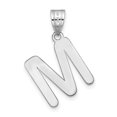 thumbnail image 3 of Diamond2Deal 14K White Gold Bubble Letter M Initial Pendant for Women, 3 of 6