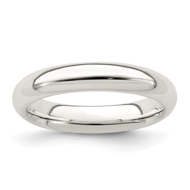 925 Sterling Silver 4mm Comfort Fit Size 11 Band Ring