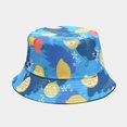 thumbnail image 4 of LinYooLi Chapeau Seau pour Femmes Motif Fruits Frais Réversible Chapeau de Pêcheur pour Hommes Adolescent Unisexe Sport Protection Solaire, 4 of 8