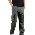 thumbnail image 3 of Mikilon Pantalon Salopette Résistant à l'Usure pour Hommes Grande Taille en Pur Coton à Multiples Poches, 3 of 6