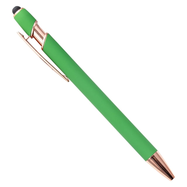 ZTTD 1 Pcs Ballpoint Pens, Fine Point Smooth Writing Pens, Soft Touch Pens For Writing Journaling Taking Notes Office Home (Green)