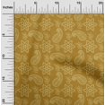 thumbnail image 2 of oneOone Rayon Dark Mustard Fabric Floral Craft Projects Decor Fabric Printed By The Yard 56 Inch Wide, 2 of 4