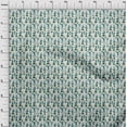 thumbnail image 4 of oneOone Rayonne Vert Sarcelle Tissu Cactus Matière de Robe Tissu Imprimé Tissu au Mètre 56 Pouces de Large, 4 of 5