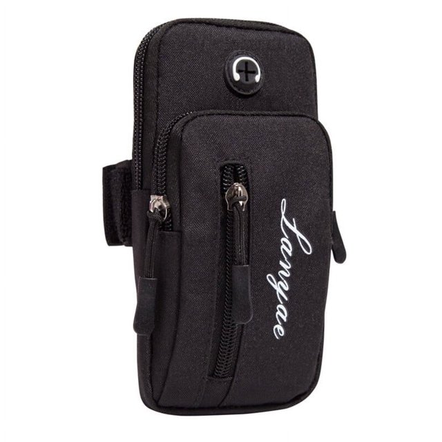 Gym Arm Bag Sports Arm Bag Smooth Zipper Wear-resistant High Capacity Non-slip Delicate Texture Storage Breathable Running Sports Fitness Mobile Arm Bag Sport Accessory
