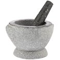 thumbnail image 2 of Libertyware Stone Granite Mortar and Pestle 4 Cup Capacity 8 Inch Gray, 2 of 4