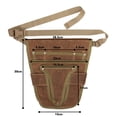 thumbnail image 2 of Outdoor Gardening Tool Waist Bag - Wear-Resistant Hardware Storage Pouch with Multiple Compartments, Adjustable Belt for Carpenter & Woodworking, 2 of 4
