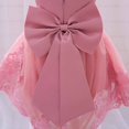 thumbnail image 4 of RXIRUCGD une Robe Mignonne à Manches Longues de Couleur Unie avec une Robe de Princesse et une Robe à Manches Longues à Col Rond et Taille Mi-Haute pour une Jeune Fille, Rose, Taille : 110, 4 of 8