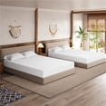 thumbnail image 2 of Yaheetech Matelas en Mousse Mémoire Infusée de Gel de 8 Pouces Format Grand Lit avec Parfum de Thé Vert, Blanc, 2 of 7