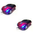 thumbnail image 1 of Transemion Universal Fast Speed Car Shaped Wired Ergonomic Optical Mouse Replacement Home Hotel 3 Keys Gaming Computer Mice Show as Picture 2Set, 1 of 6