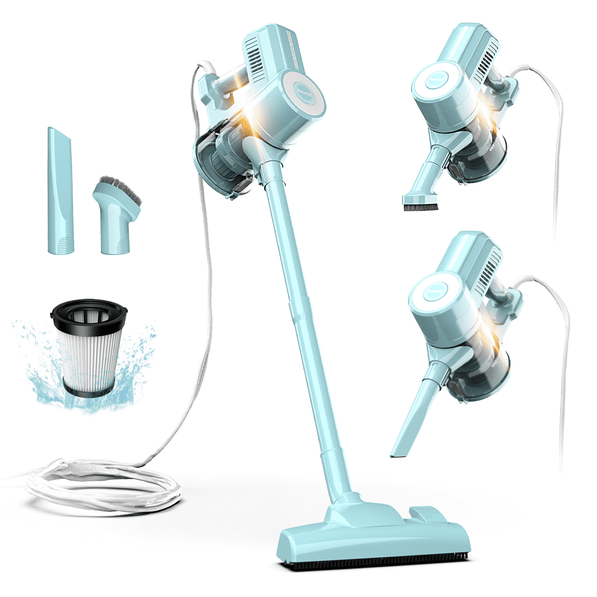 ROOMIE ROBIN Stick Corded Vacuum Cleaners, 450W