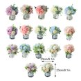 thumbnail image 2 of Unatoiry 2pcs/set Silk Hydrangea Fake Flowers Realistic Appearance Low Maintenance Easy To Clean Elegant rose white+white 1Set, 2 of 6