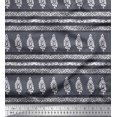 thumbnail image 1 of Soimoi Poly Georgette Fabric Stripe,Swirl & Floral Block Print Fabric by Yard 42 Inch Wide, 1 of 2