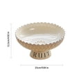 thumbnail image 5 of EGNMCR Baskets for Organizing, Baskets Fruit Tray Living Room Coffee Table High Footed Fruit Basket Cream Style Candy Snack Tray Large Capacity Fruit Tray Basket Basket, 5 of 5