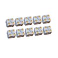 thumbnail image 4 of lionlar Acrylic Six Sided Dices Set Toys 16mm Opaque for RPG Math Teaching White, 4 of 6