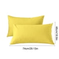 thumbnail image 3 of Staron Cooling Pillow Cases Queen Size Set of 2, Soft Brushed Microfiber Breathable Cooling Pillow Case for Hot Sleepers with Envelope Closure, Yellow Pillow Cases, 3 of 6