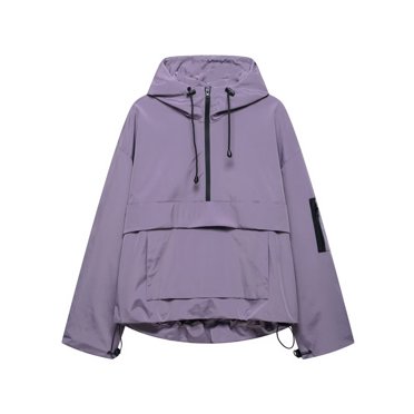 Women's Waterproof Hooded Jacket, Long Sleeve Outdoor Coat with Zippered Pockets, Comfortable Casual Wear for Running Hiking and Daily Use