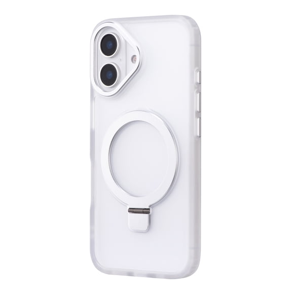 Artikl Lux Pro Compatible MagSafe Étui Givré avec Support pour iPhone 16 - Argent